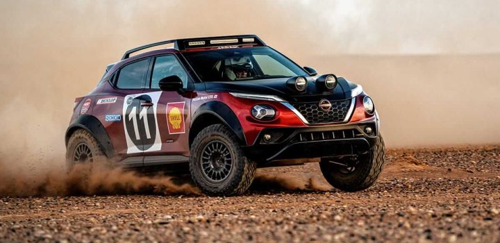 conduire le nissan juke hybrid rally tribute dans le desert 2